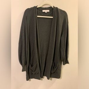 EUC Loft cardigan with pockets size 16/18